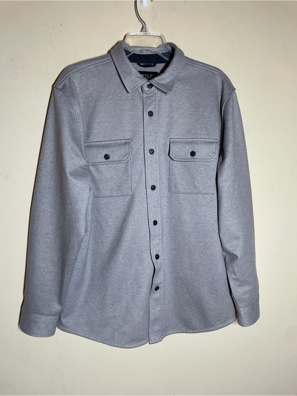 BYLT Basics Gray Button-Down Casual Shirt